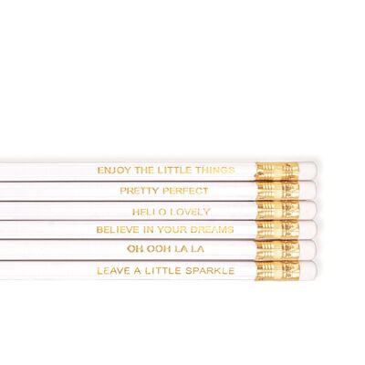 Pretty Perfect, Pack of 6 Pencils