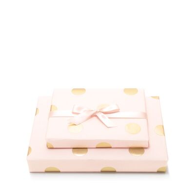 Pastel Pink And Gold Dot Gift Wrap