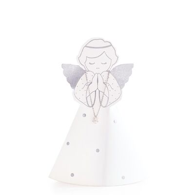 3D Silver Angel Necklace & Greetings Card