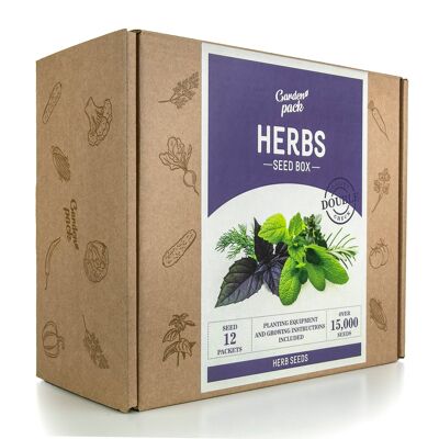 Herb Seed and Gardening Accessories Gift Box