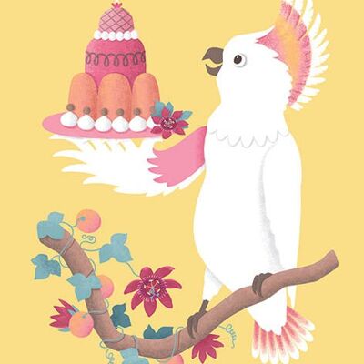 Kakadu-Geburtstagskarte