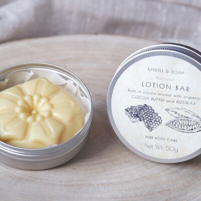 All natural LOTION BAR with organic cocoa butter