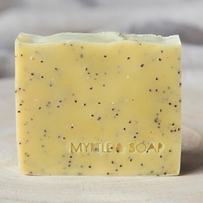 PIECE OF CAKE natural soap with orange, bergamot & chamomile. Exfoliating