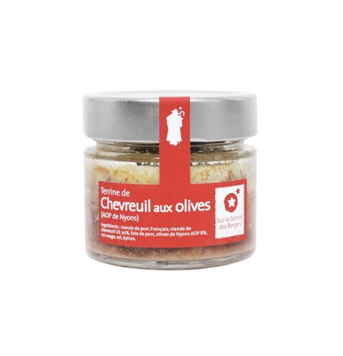 Terrine de Chevreuil aux Olives de Nyons AOP 130g | Terrines artisanales