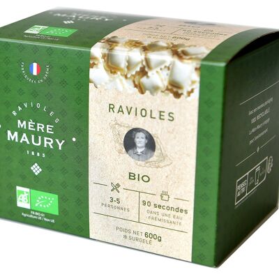 Organic ravioli - frozen - 600g