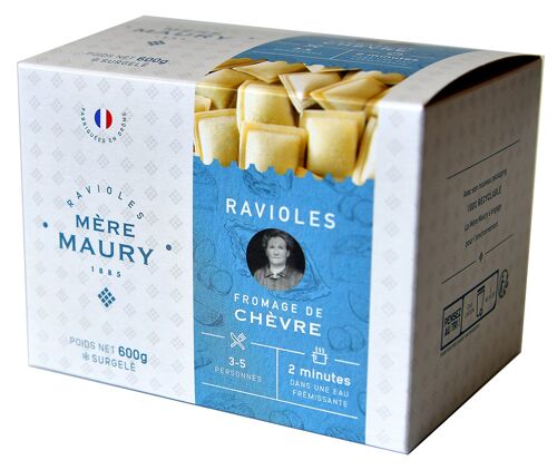 Ravioles au Fromage de Chèvre - surgelées - 600g