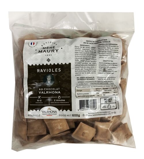 Ravioles au Chocolat VALRHONA - surgelées - 600g