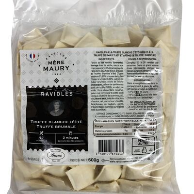 Ravioli con Trufa Brumale (0,62%) y sabor a Trufa - congelados - 600g