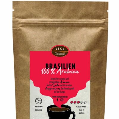 Roasted Coffee Brazil 250g Whole Bean