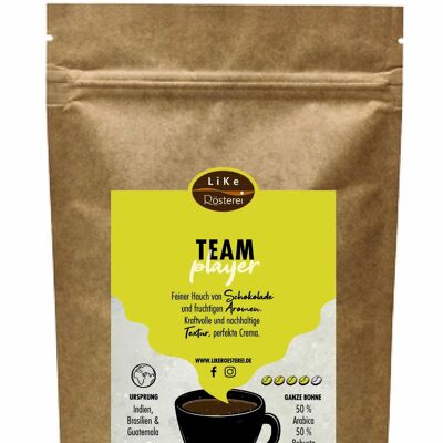 Roasted coffee Teamplayer 500g Whole bean