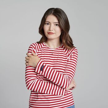 T-shirt MARIN adulte - Marinière rouge/blanc 6