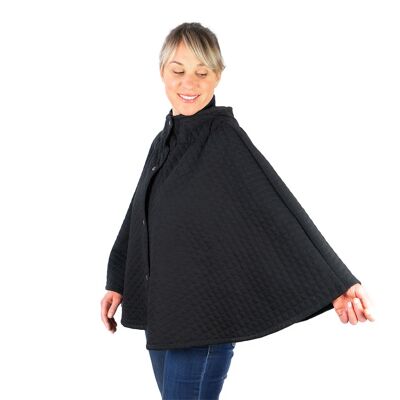 CAPE CAPUCINE POLYESTER COTTON BLACK/NAVY MM