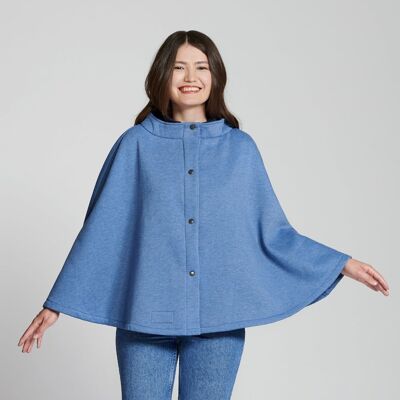 CAPE CAPUCINE POLYESTER COTON INDIGO/MARINE MM