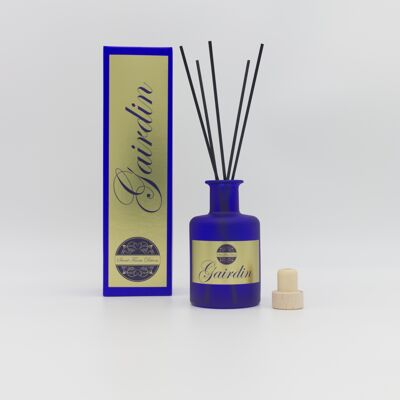 Gairdin (Garden) 200ml Blue Coloured Glass Reed Diffuser