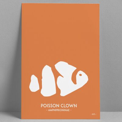 Poster Clownfisch 30x40cm