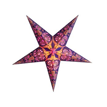 Lanterne Étoile en Papier - Phoenix Royal Violet 1