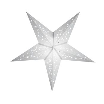 Starry White - Lanterne étoile en papier 1