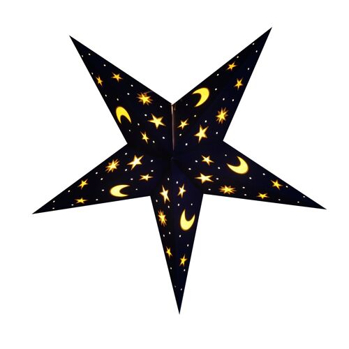 Night Sky: Blue / Yellow - Paper Star Lantern