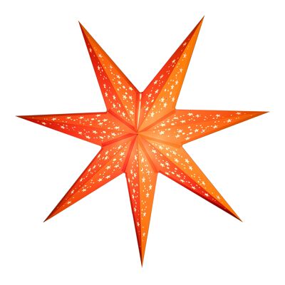 Venus naranja - Linterna de estrella de papel