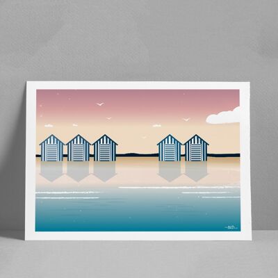 Poster 5 Day Cabins 30x40 cm