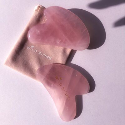 Cuarzo rosa Gua Sha