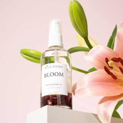 Bloom - Kokosnuss- und Rosen-Körperöl