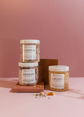 Awaken - Sels de bain lavande, jasmin et rose 300g 4