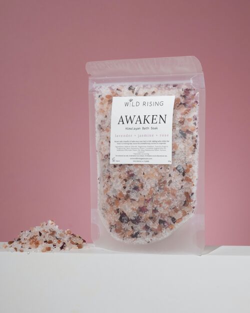 Awaken - Lavender, Jasmine and Rose Bath Salts 125g pouch