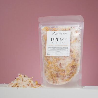 Uplift - Sels de bain Orange, Citron et Menthe poivrée Sachet de 125g