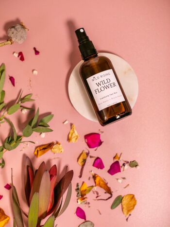 Wild Flower - Lotion tonique pour le visage à l'eau de rose bio et à l'hamamélis 5