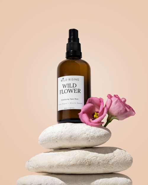 Wild Flower - Organic Rose Water Facial Toner with Witch Hazel