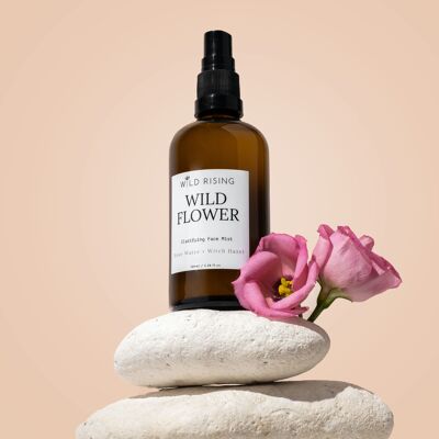 Wild Flower - Organic Rose Water Facial Toner with Witch Hazel