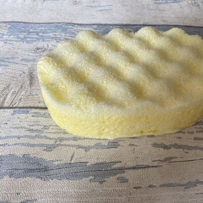 Lemon Sherbet Soap filled sponge