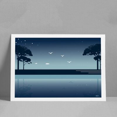 Poster The Pines Night 30x40 cm