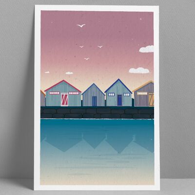 Poster Oyster Houses Day Format 30x40 cm