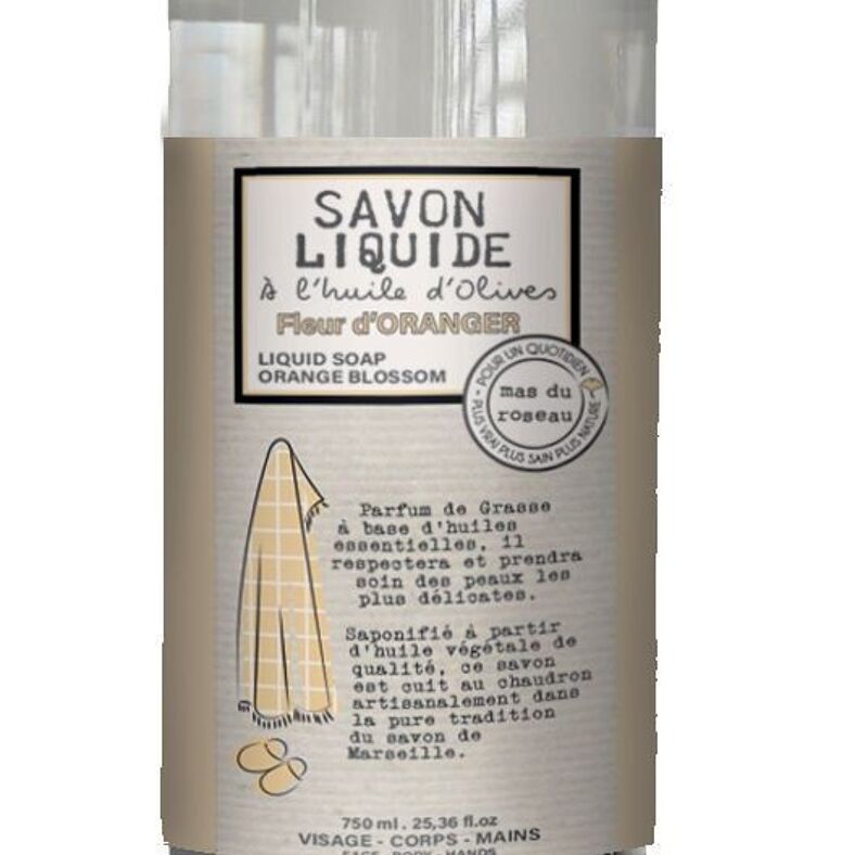 SAVON DE MARSEILLE LIQUIDE 750 ML - PARFUM CINTRON - GINGEMBRE