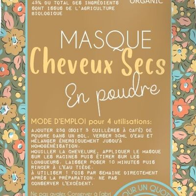 MASQUE EN POUDRE - CHEVEUX SECS***