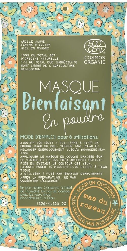 MASQUE EN POUDRE BIENFAISANT ***