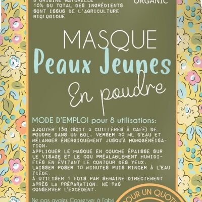 MASQUE EN POUDRE PEAUX JEUNES***