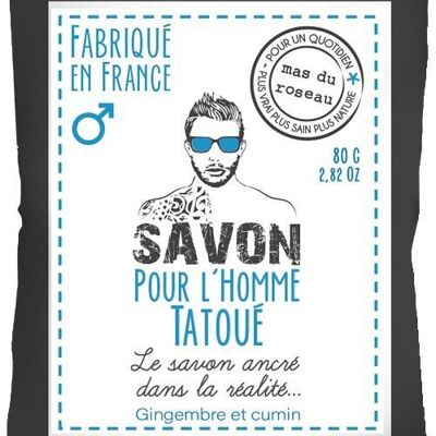 SAVON POUR L'HOMME TATOUE