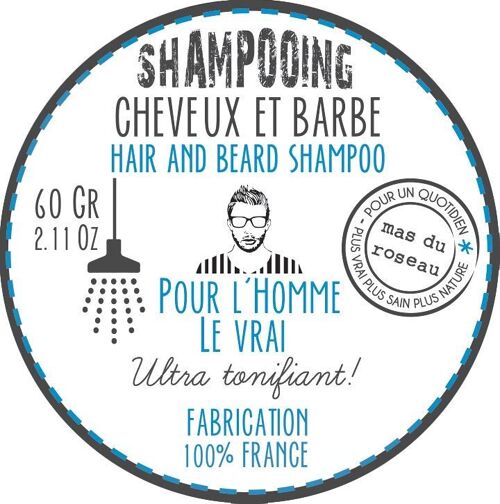 SHAMPOOING CHEVEUX & BARBE 60GR