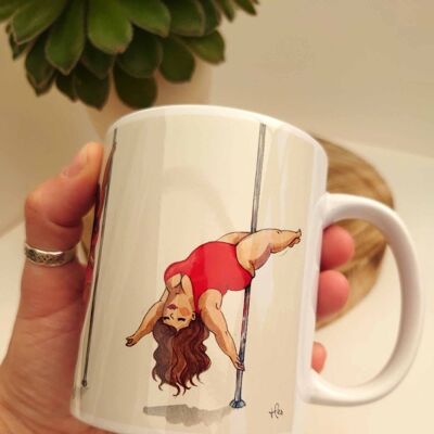 Pole dancer Mug, Plus size pole gift Mug, Gift for her, Gift for him, Quirky coffee Mug