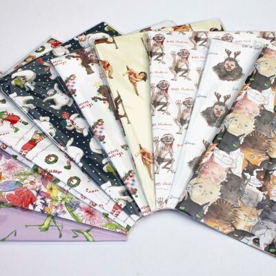 Buy any 5 wrapping papers for twelve pounds fifty