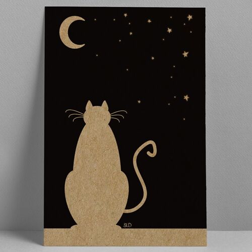 Affiche Chat Kraft 30x40cm