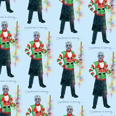 Night King wrapping paper, Wrapping paper, Game of thrones, Gift wrap, Christmas is coming, Christmas wrapping paper, White walkers, GOT - 1 sheet (£2.95)