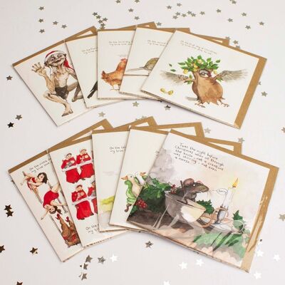 Buy any 5 cards for twelve pounds fifty