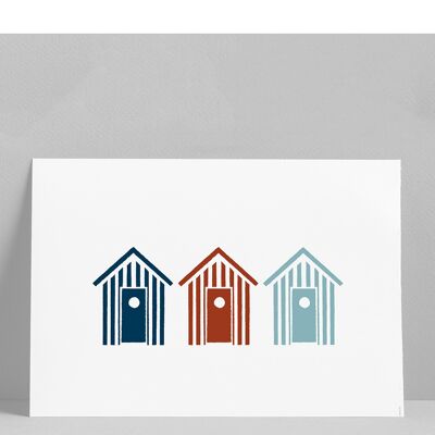 Poster 3 Cabins 30x40cm