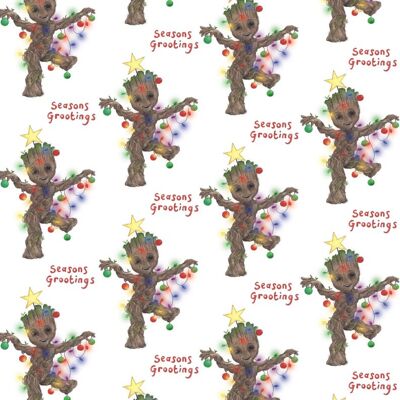 Groot wrapping paper; Wrapping paper; Guardians of the galaxy ; Gift wrap; Baby Groot ; Christmas wrapping paper; Groot; Avengers - 1 sheet (£2.95)