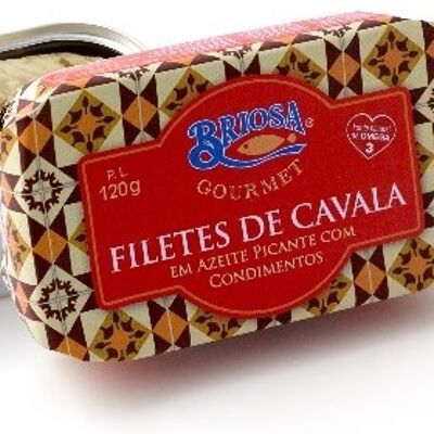 Briosa Gourmet - Filetes de Makerel Picantes en Aceite de Oliva y especias - 120gr