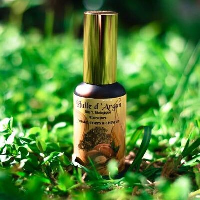 100% natural and organic cosmetic argan oil